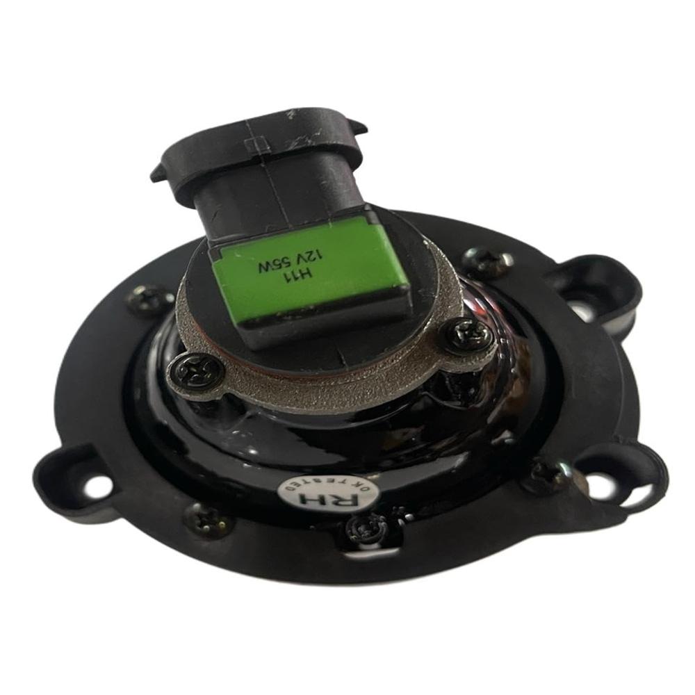 K D Projector Fog Lamp Set With Covers For Maruti Swift 2024-now, Black (White Halogen Bulb) - Body Material: Plastic