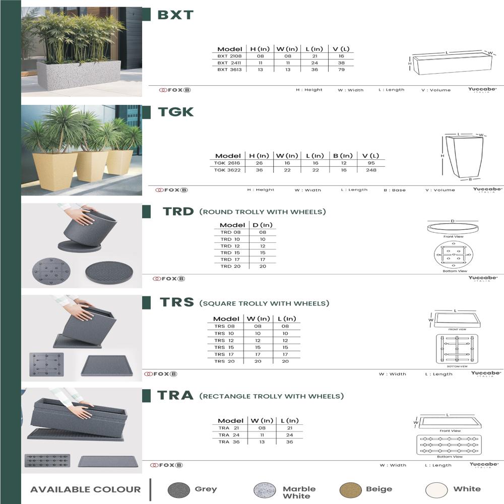 Polymer Plastic Fiber Pot and Planterbox Manufacturing Company in Kolkata