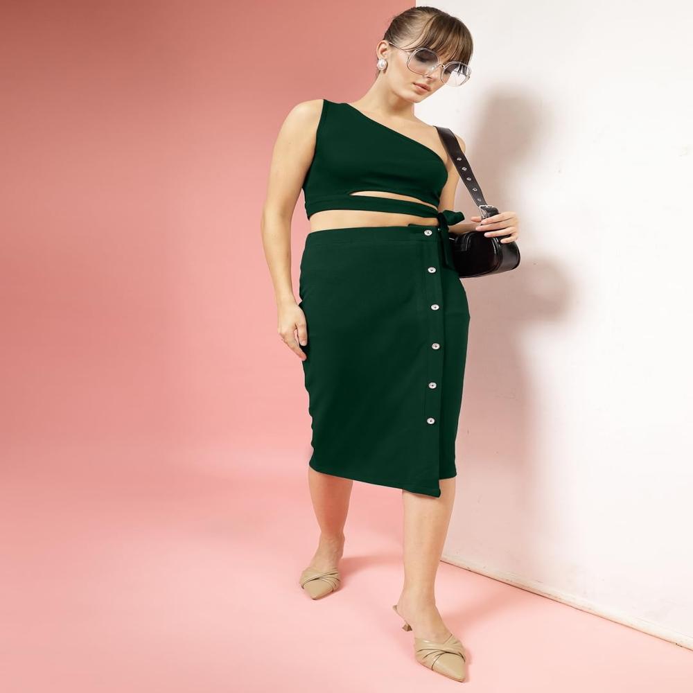 One Shoulder Crop Top