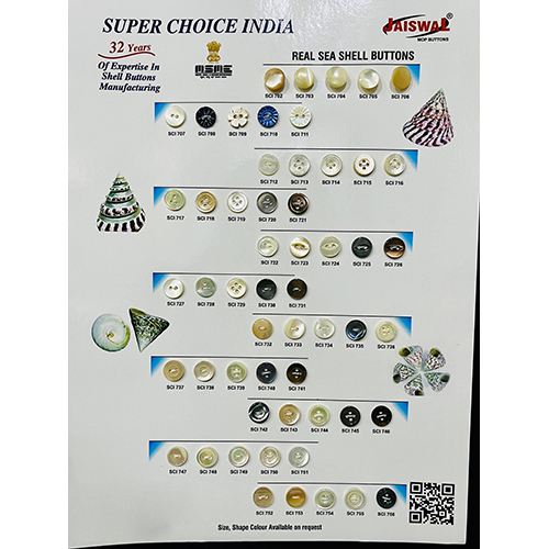Real sea shell buttons