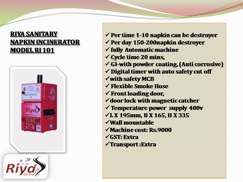  Sanitary Napkin Destroyer Machine BASIC  interstitial model