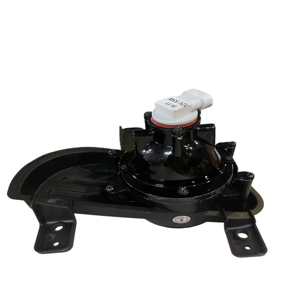 K D Projector Fog Lamp Set For Mahindra Bolero Neo 2021-onwards With Cover Bracket (White Halogen Bulb)