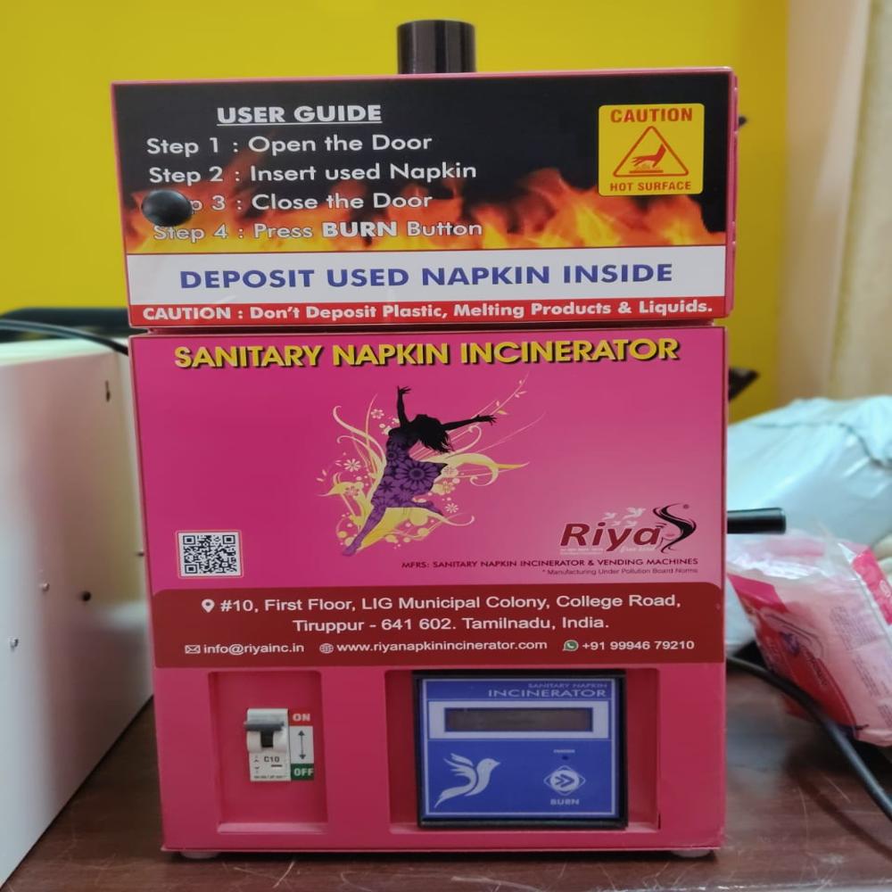 RIYA SANITARY NAPKIN INCINERATOR MACHINE