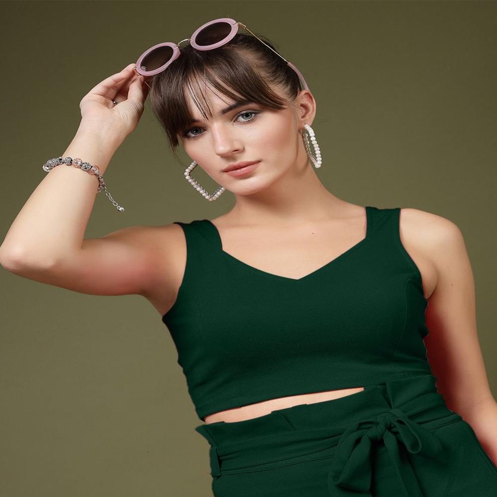 Sweetheart Neck Crop Tank Top