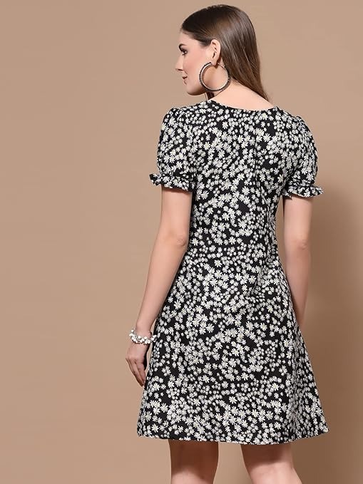 Women's Crepe Sheath Mini Dress