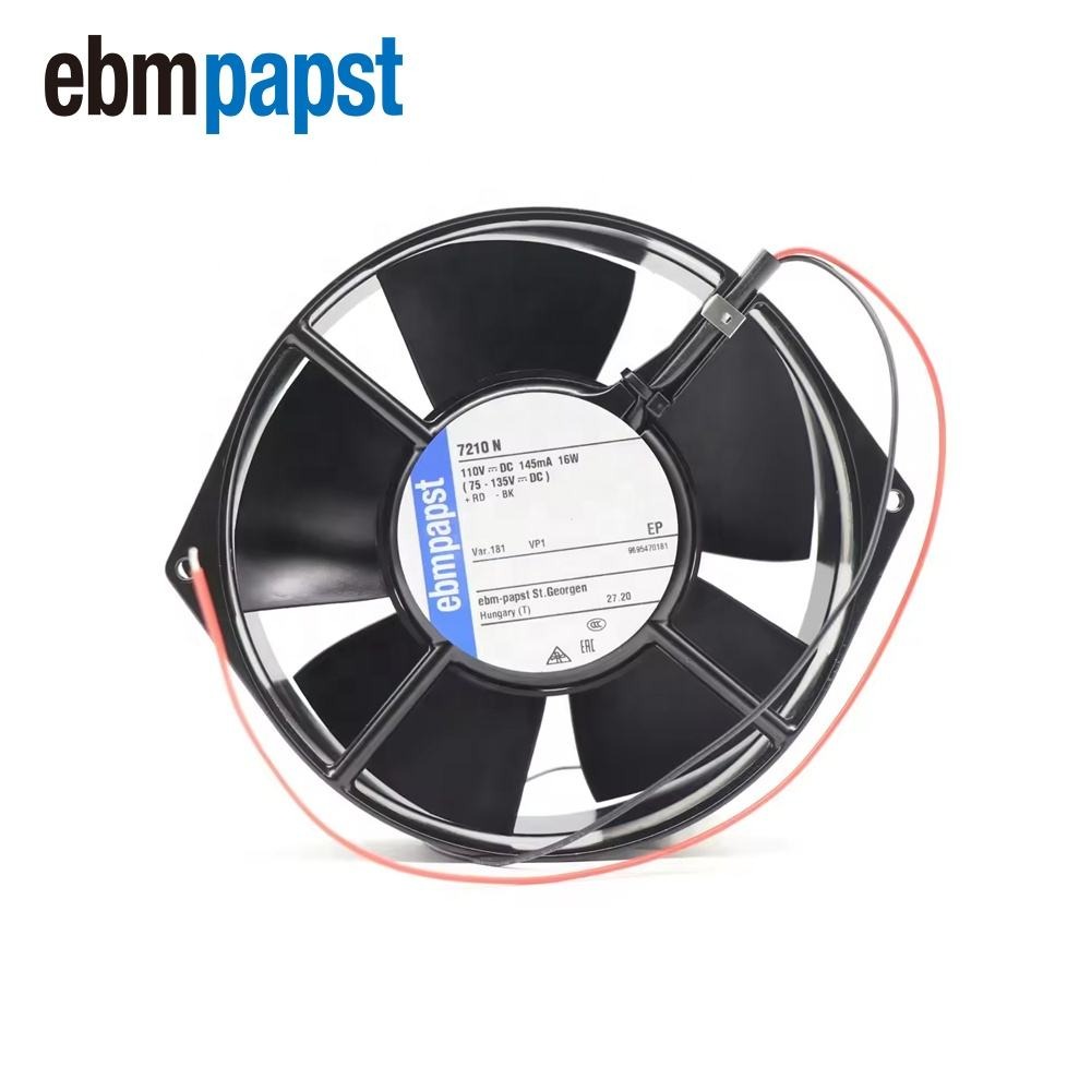 ebmpapst 7210N-181 110V AC 16W 0.145A 3050RPM 172x55mm 345m3/h Ball Bearing Rail Transit UPS Machine Axial Cooling Fan