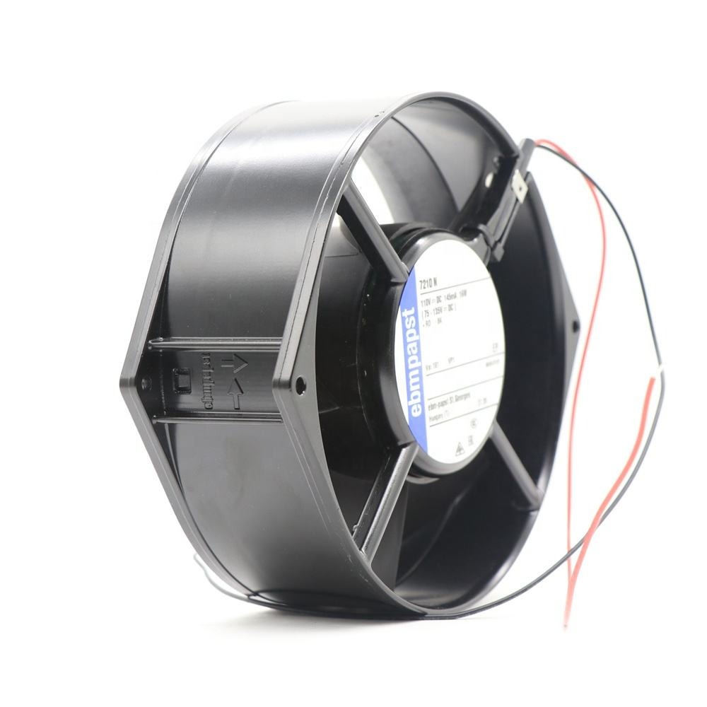ebmpapst 7210N-181 110V AC 16W 0.145A 3050RPM 172x55mm 345m3/h Ball Bearing Rail Transit UPS Machine Axial Cooling Fan