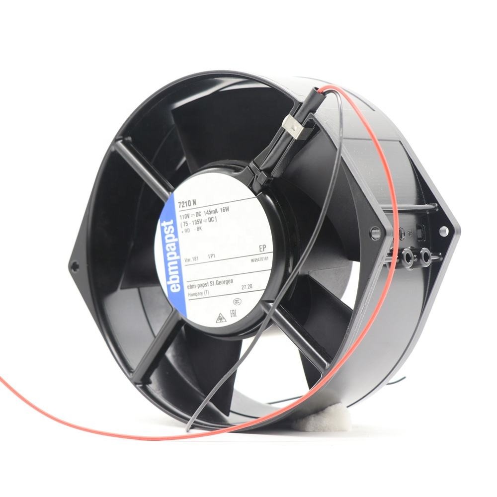 ebmpapst 7210N-181 110V AC 16W 0.145A 3050RPM 172x55mm 345m3/h Ball Bearing Rail Transit UPS Machine Axial Cooling Fan