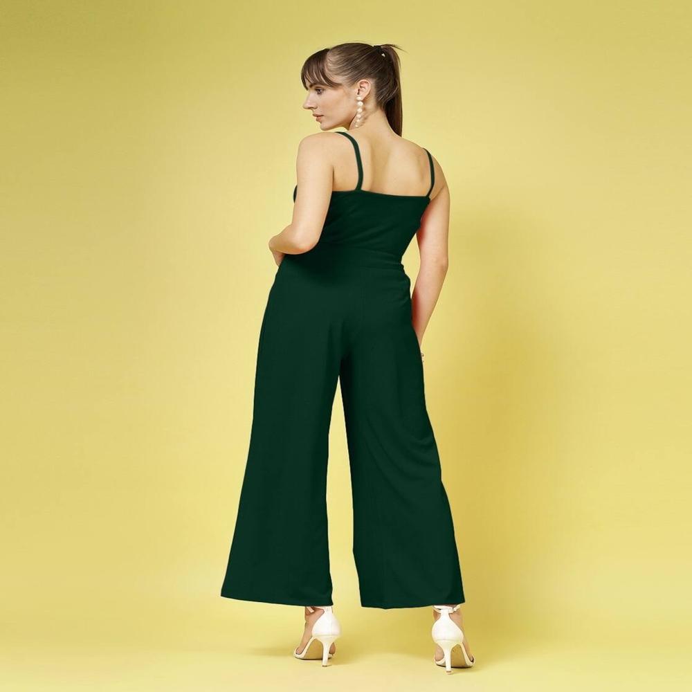 Solid Relaxed Regular Trousers , GREEN