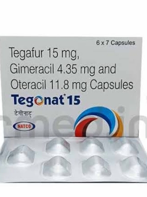 Tegafur 15 Mg, Gimeracil 4.35 Mg,And Oteracil 11.8 Mg Capsule - Dosage Form: Tablets