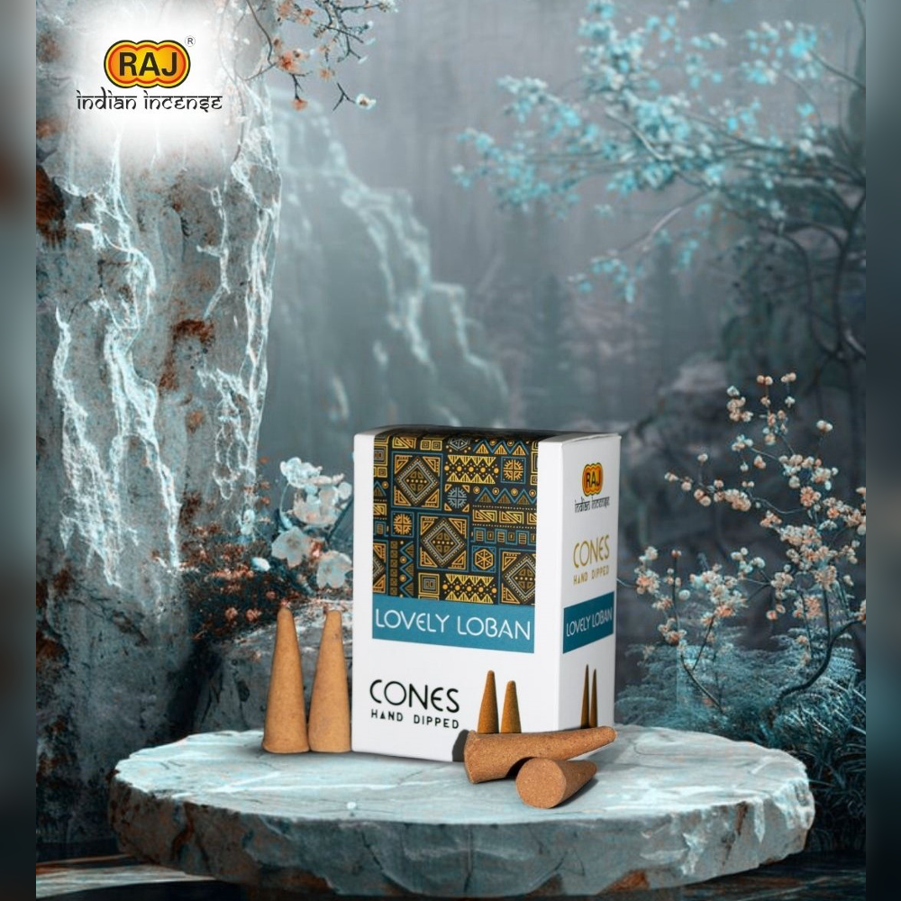Lovely Loban Hand Dipped Incense Cones - Burning Time: 44 Minutes