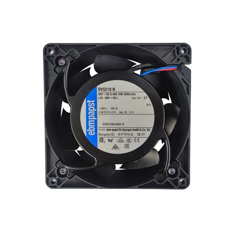 ebmpapst DV5218N 48V DC 127x127x38mm 12738 0.395A 18.5W 5000RPM 2700m3/h Axial Flow Cooling Fan for Signal Transmitter