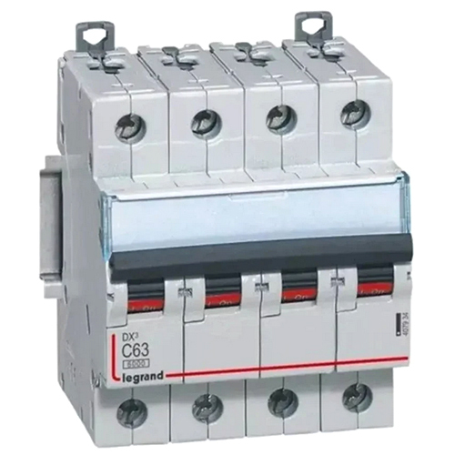 लेग्रांड MCB DX3 6000A 4 पोल 13A वक्र C