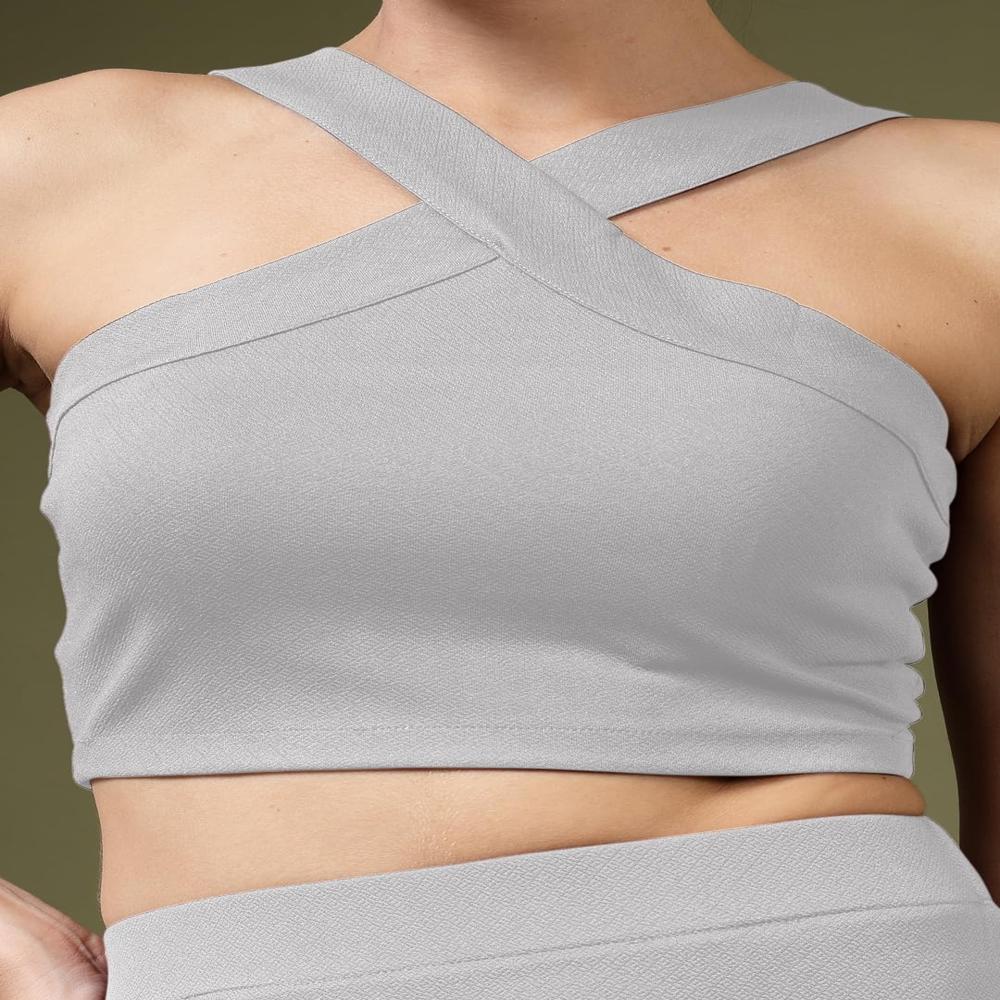Lycra Coord Tube Top - Color: Grey