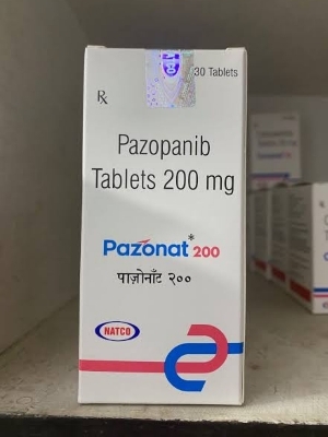 Pazopanib Tablets 200 Mg - Origin: India