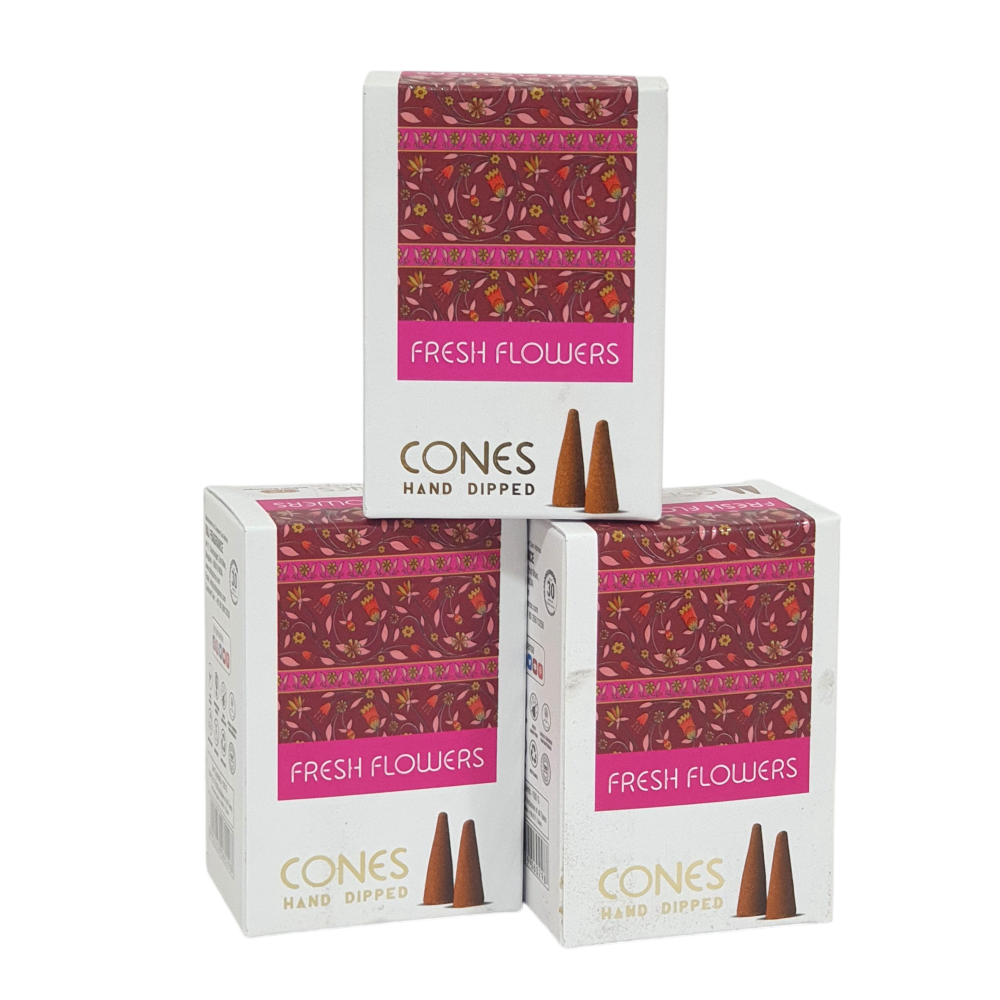 Fresh Flowers Hand Dipped Incense Cones