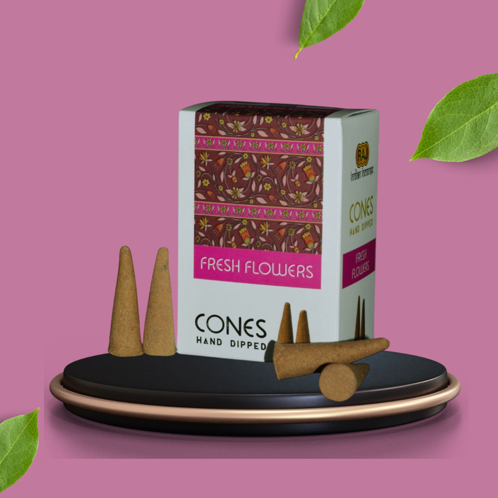 Fresh Flowers Hand Dipped Incense Cones