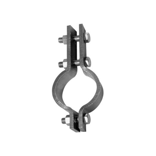 Heavy Duty Three Bolt Pipe Clamp - Color: Grey