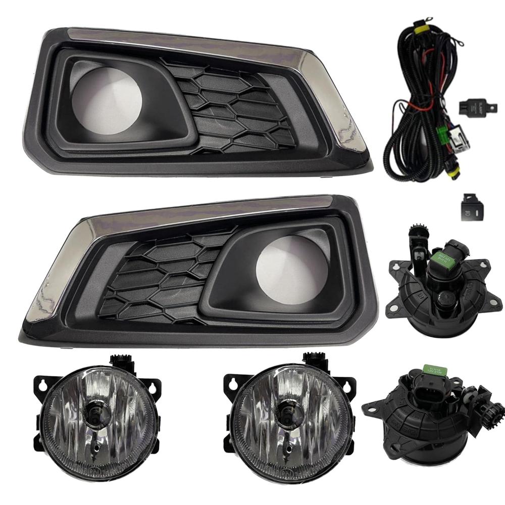 K D Fog Lamp set For Honda Amaze With Bulb, Wiring & Kit 2018- Onwards (PAIR)