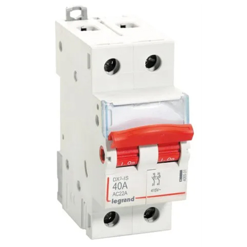 Legrand Dx3 40A Double Pole Mcbs Isolator - Color: White