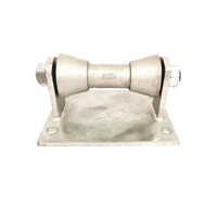 Cast Iron Short Roller Stand - Color: Silver