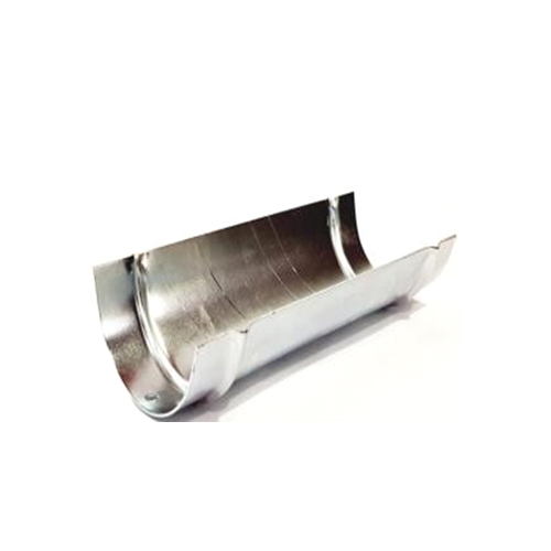 Short Pipe Insulation Protection Sheild - Color: Silver