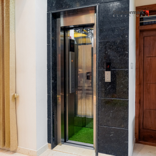Home Lift with SS Mirror Finish