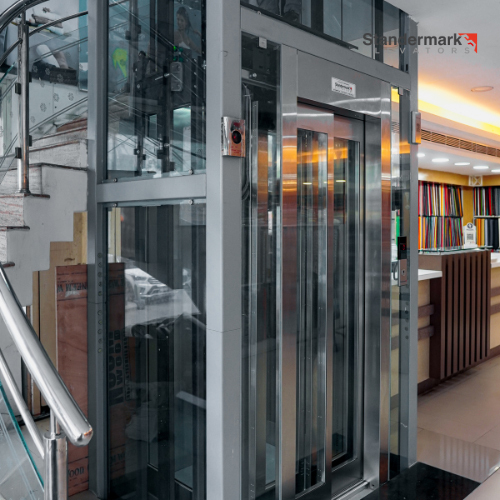 Passenger Lift with Glass Structure