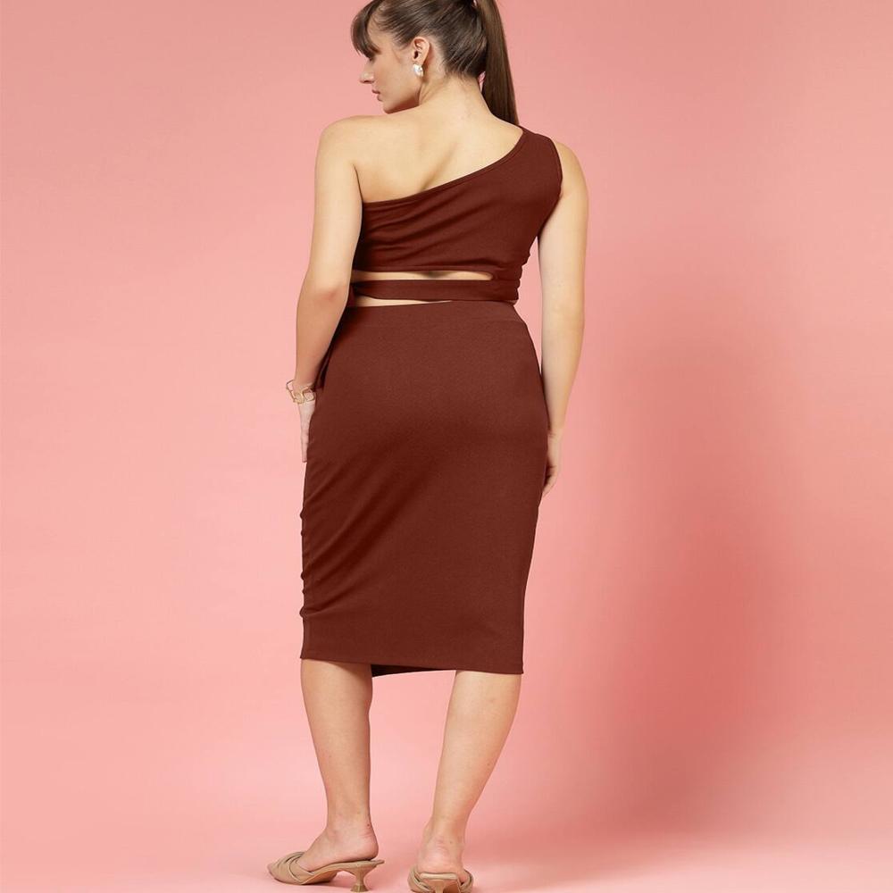 One Shoulder Crop Top , Sleeveless