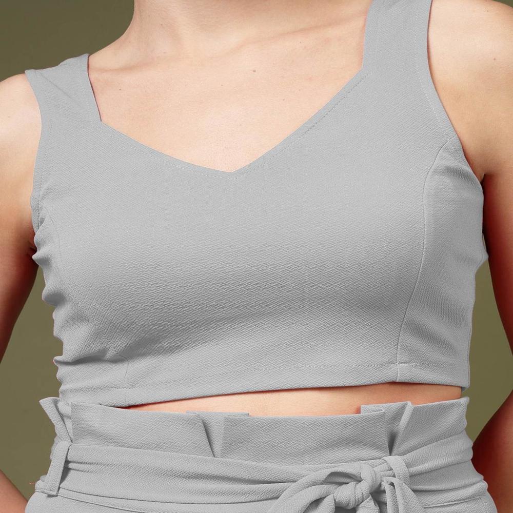 Crop Top with Skirt Set