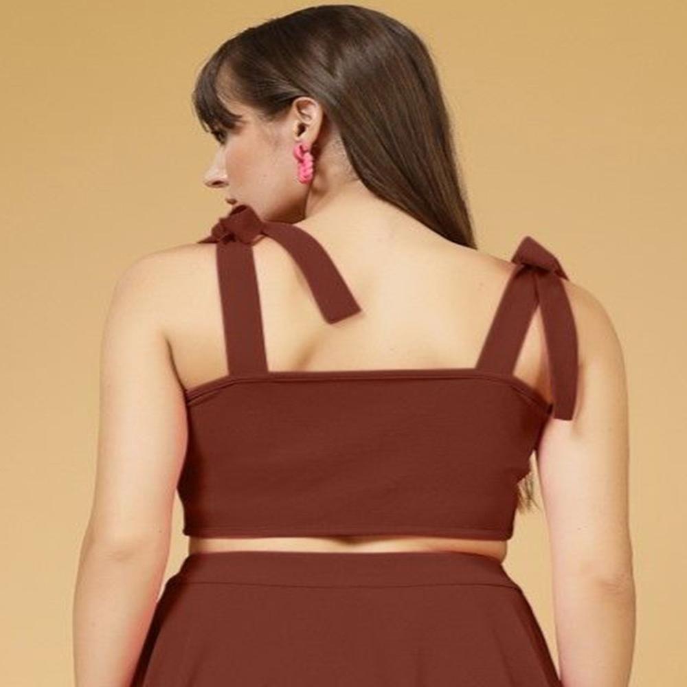 Shoulder Straps Crop Top