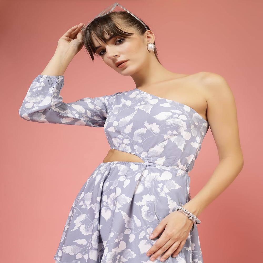 One Shoulder Midi Dress