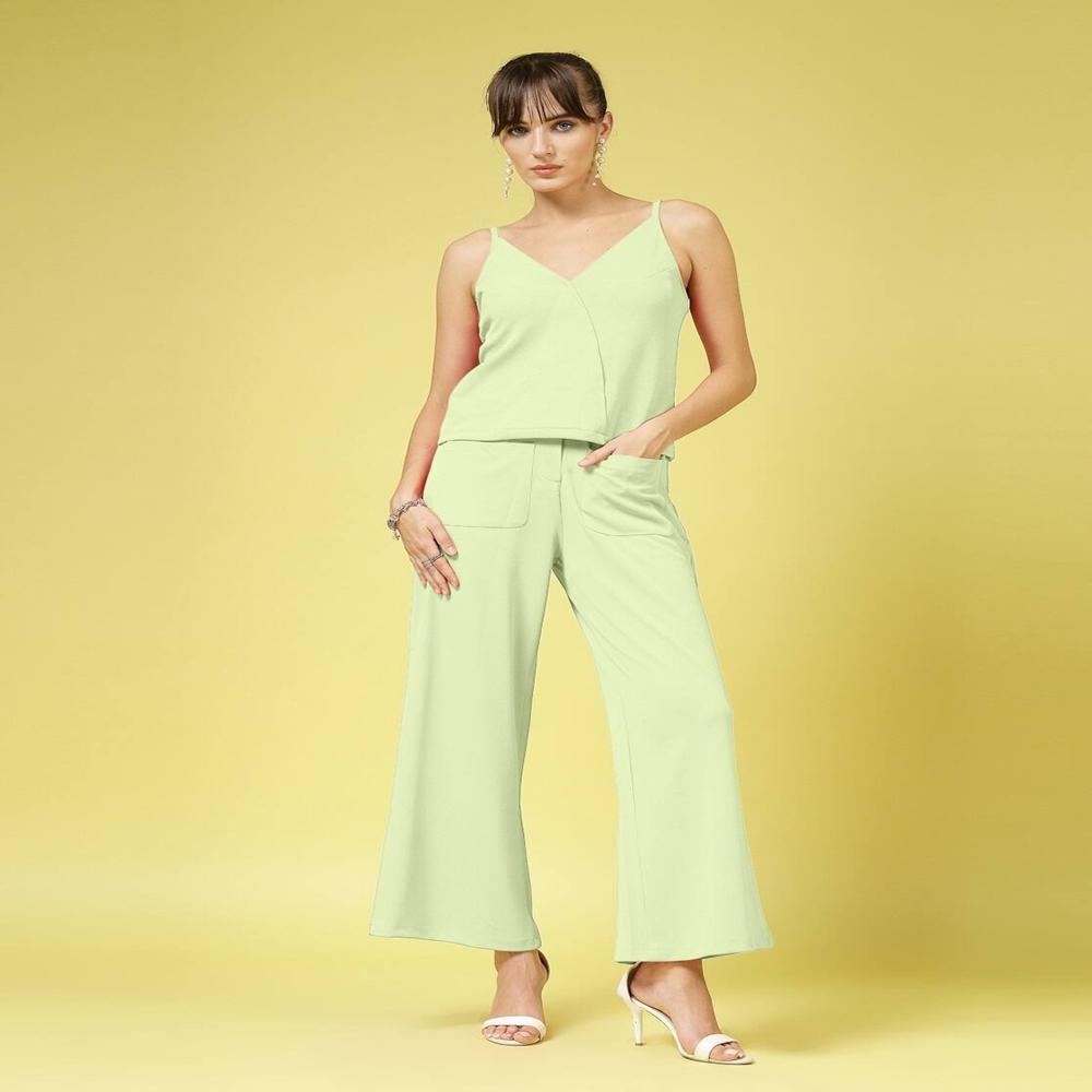 Green Relaxed Fit Mid-Rise
