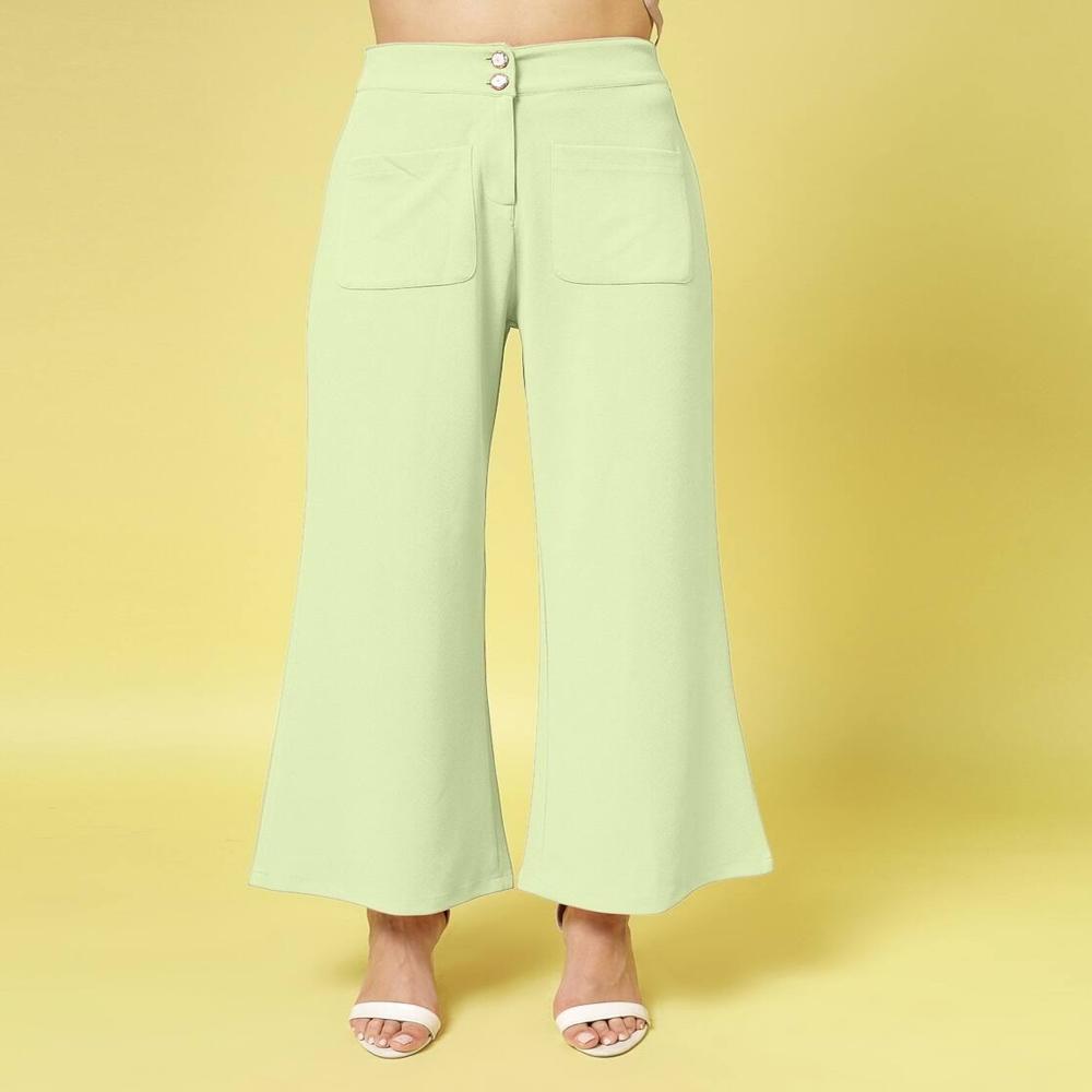 Green Relaxed Fit Mid-Rise