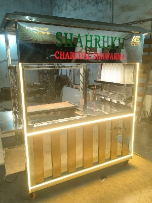 charcoal shawarma machine