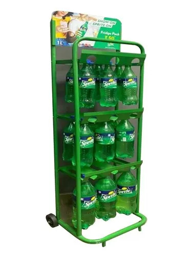 Cold Drink Bottle Floor Display Stand - Features: High Quality