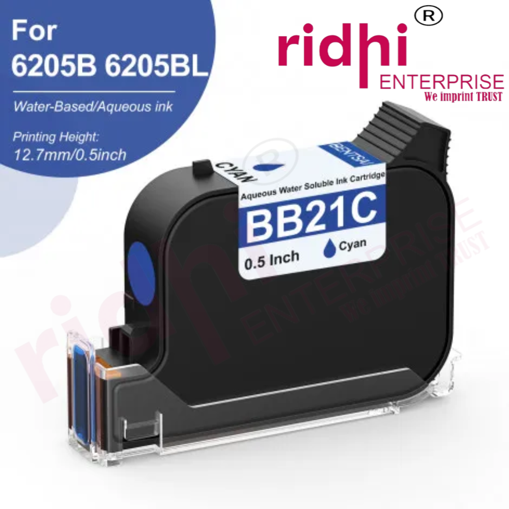 Bentsai-bb21c Cyan Original Water-based -Soluble Ink Cartridge - Automatic Grade: Semi-automatic