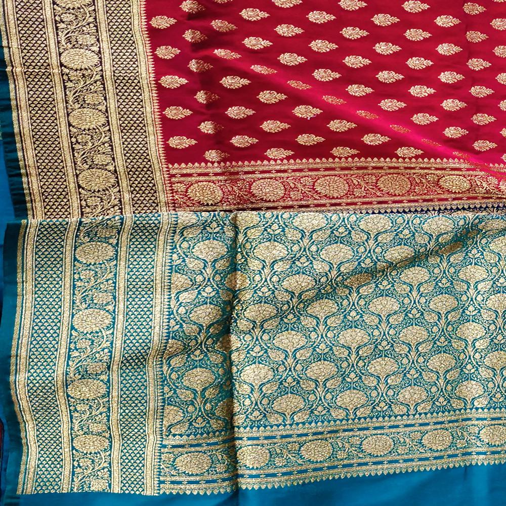 Fancy banarasi saree uppada premium designer