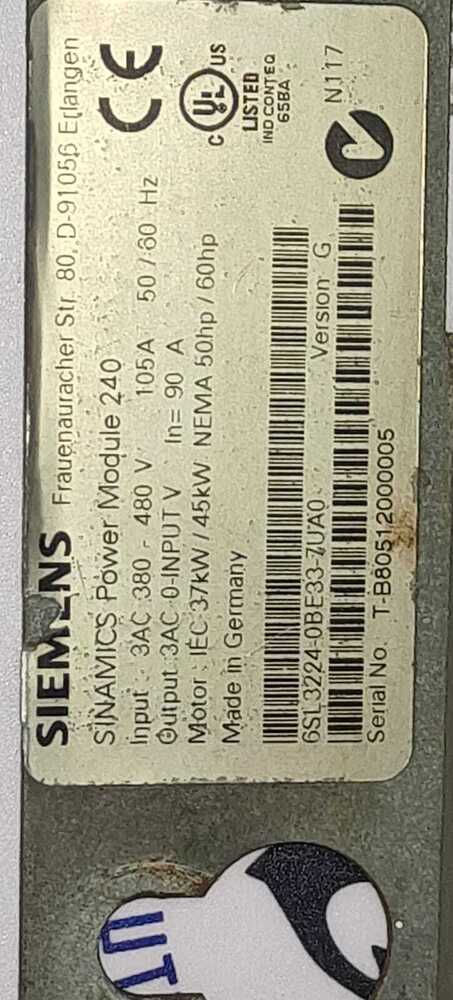 SIEMENS 6SL3224-0BE33-7UA0