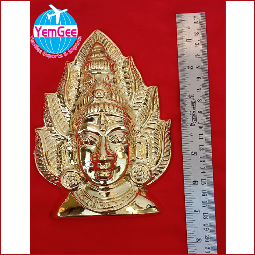 Brass Naha Amman Sheet Work - Color: Golden