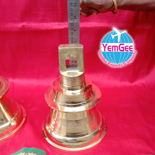 Brass Temple Bell - Color: Golden