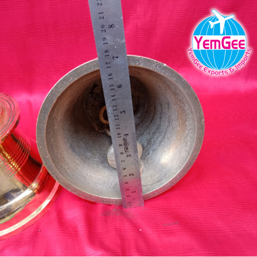 Brass Temple Bell - Color: Golden