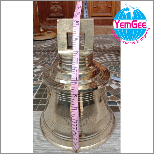 Brass Temple Bell - Color: Golden