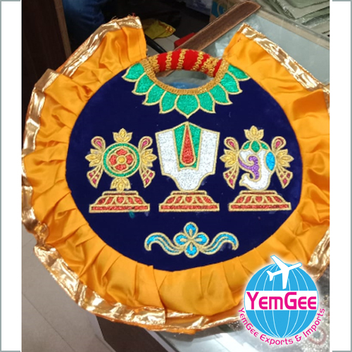 Temple Alavattam Decorative Item - Color: Multicolor