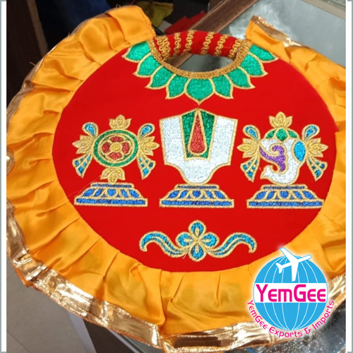 Temple Alavattam Decorative Item - Color: Multicolor