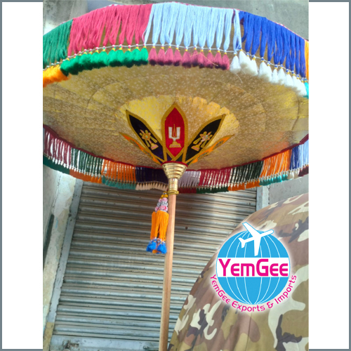 Temple Bamboo Umbrella - Color: Multicolor