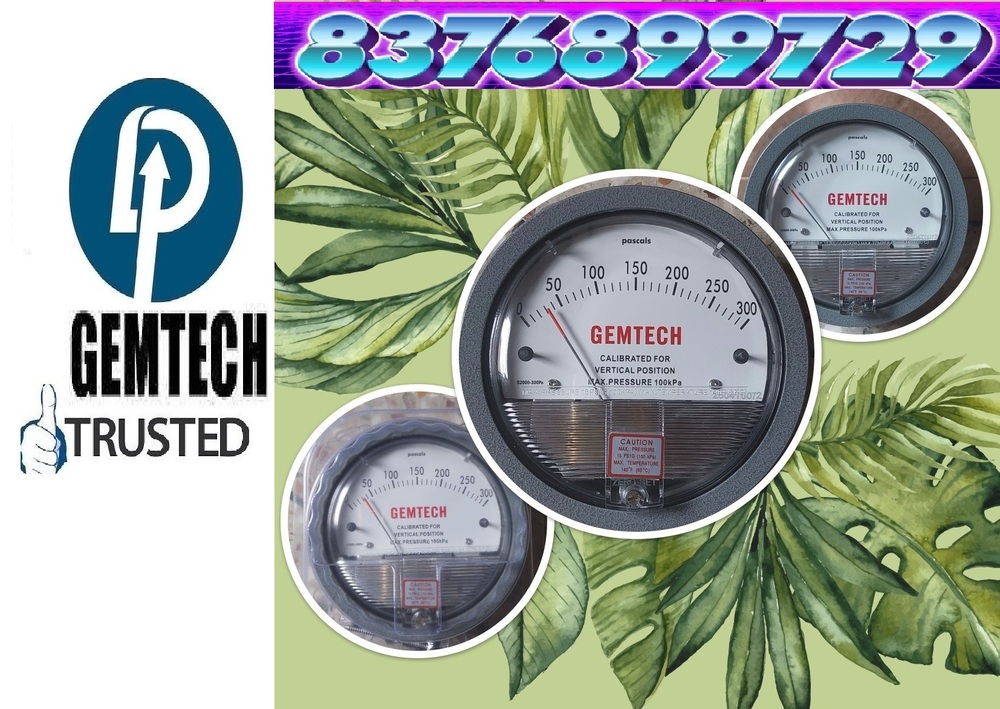 Popular Brands Across India - GEMTECH Differential Pressure Gauge Wholesaler Nr. DELHI