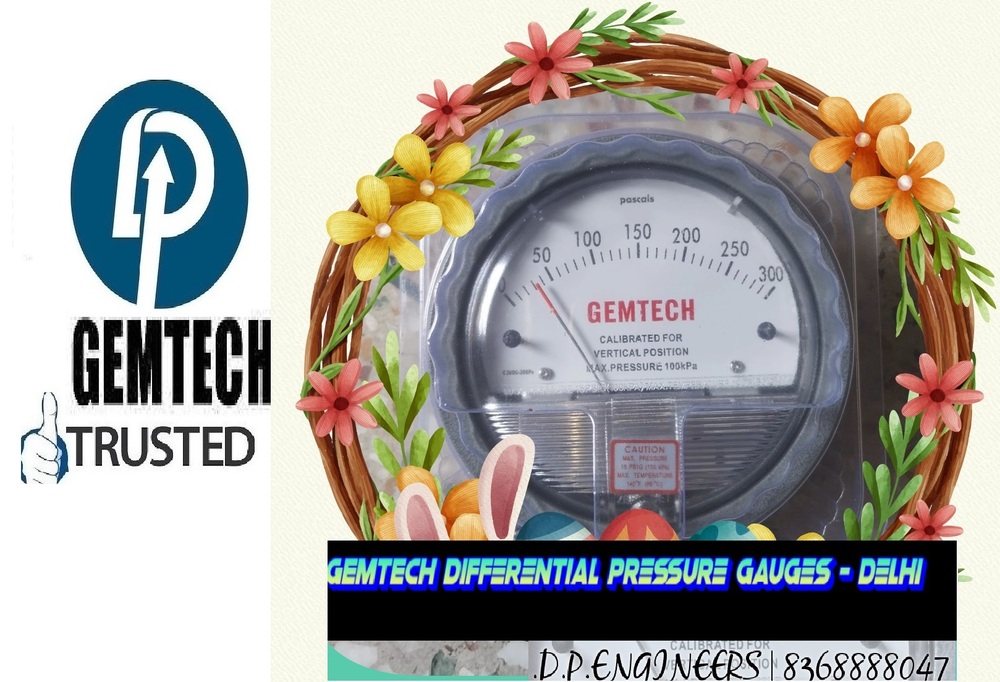 Popular Brands Across India - GEMTECH Differential Pressure Gauge Wholesaler Nr. DELHI