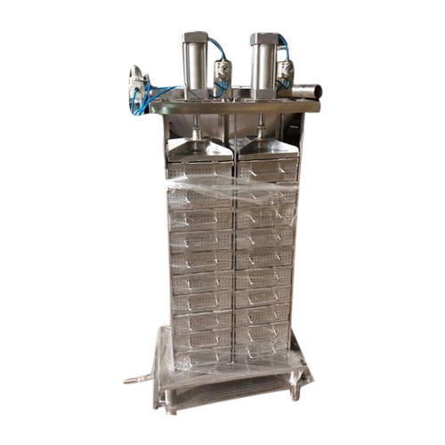 Pneumatic Panner Pressing Machine - Color: Silver