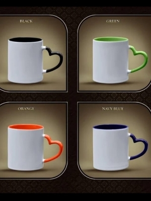 Heart handle mug